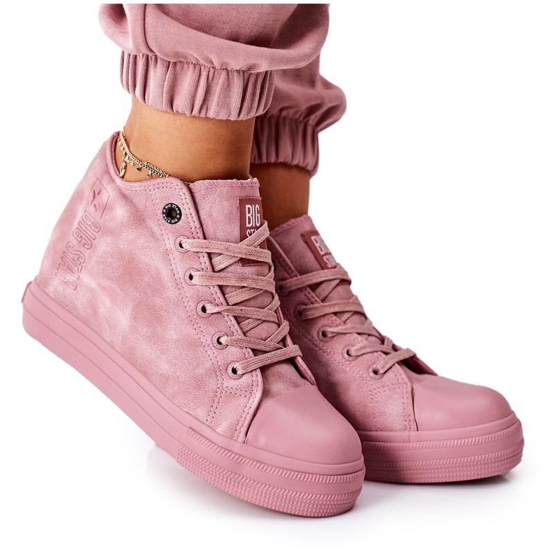 Sneakers in pelle Big Star II274092 Rosa