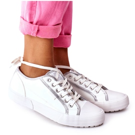 Sneakers da donna in pelle Big Star II274055 Bianco