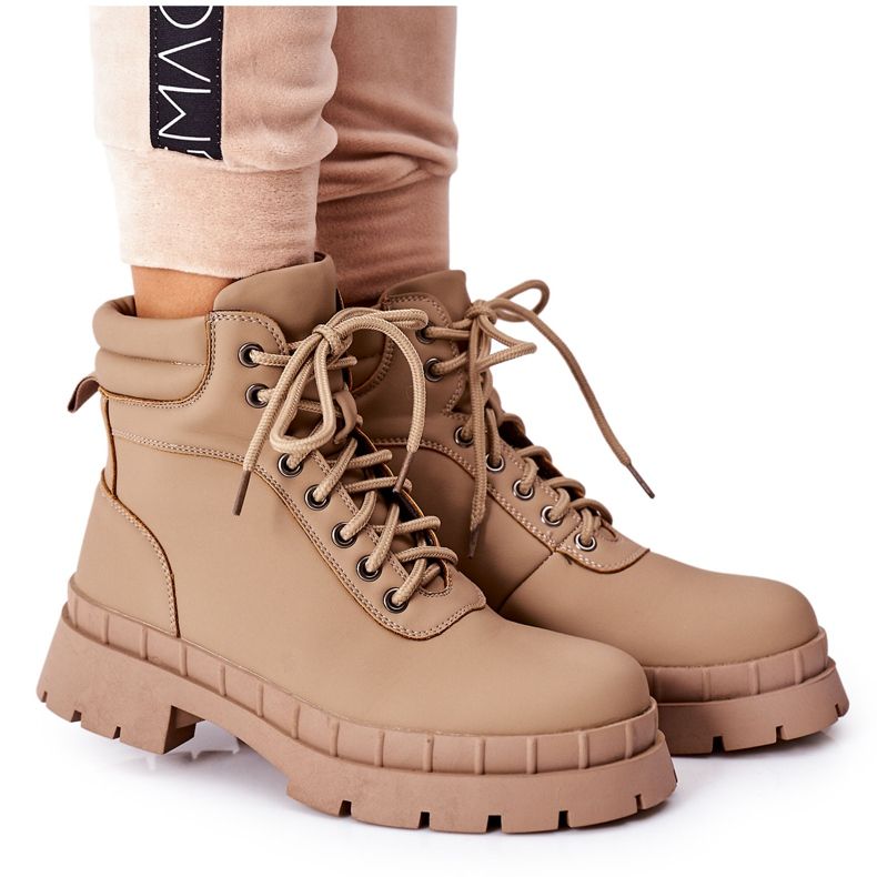 Big Star Stivali Timberki Traperki Khaki Mustgrow cachi