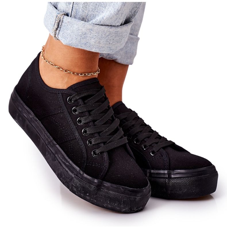 PW1 Sneakers da donna sullo skateboard nero