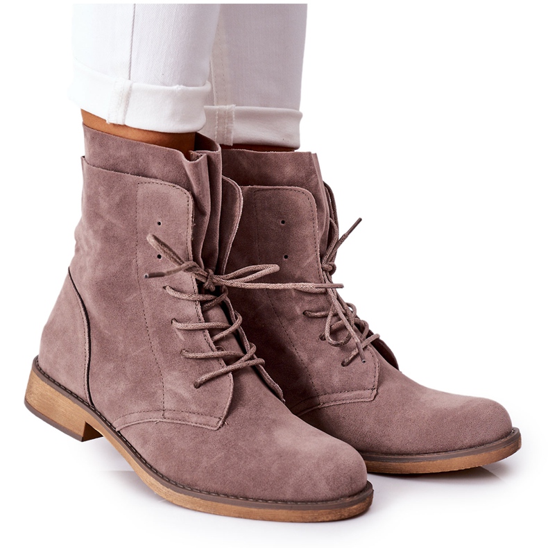 PS1 Stivali Con Doppio Gambo Taupe Violetta grigio