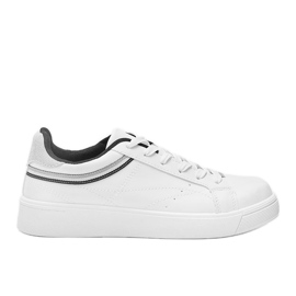 Sneakers bianche e nere su una spessa suola Meia bianco nero