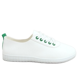 Sneakers da donna bianche e verdi JF-873 Green bianca verde