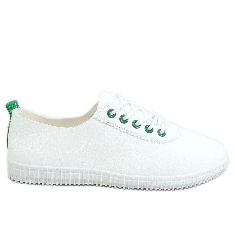 Sneakers da donna bianche e verdi JF-873 Green bianca verde