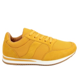 CZ-792 Scarpe sportive gialle miele giallo