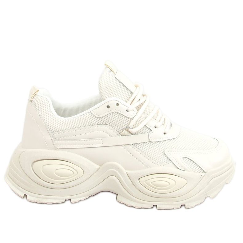 Scarpe sportive beige LA182 Beige