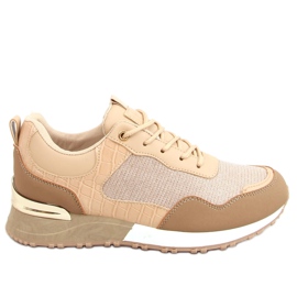 Scarpe sportive beige da donna YL-52 Khaki cachi