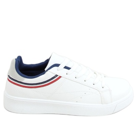 Sneakers bianche da donna B0-686 WHITE/RED bianca