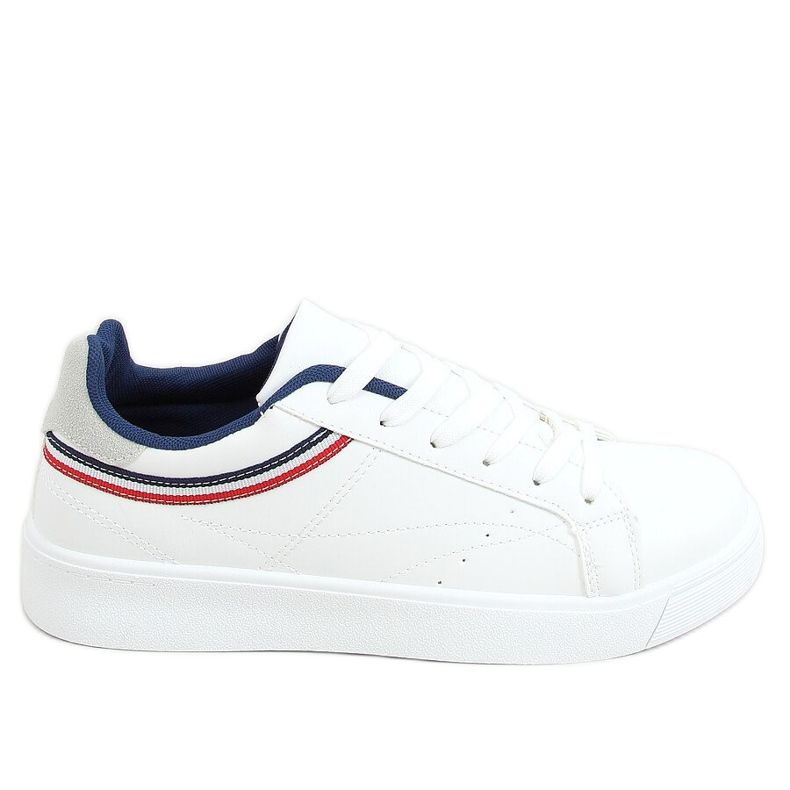 Sneakers bianche da donna B0-686 WHITE/RED bianca