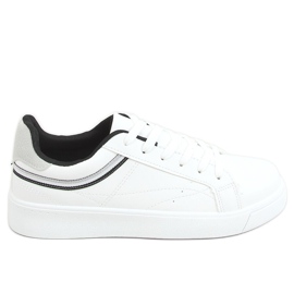 Sneakers da donna bianche B0-686 BIANCO/NERO