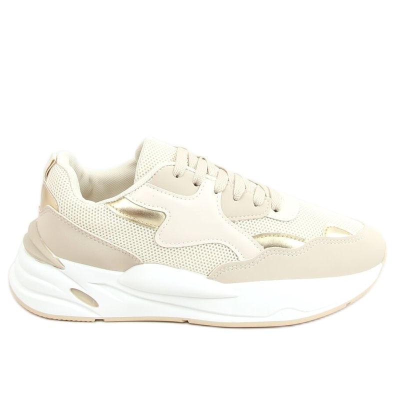 Scarpe sportive beige YL-57 Beige