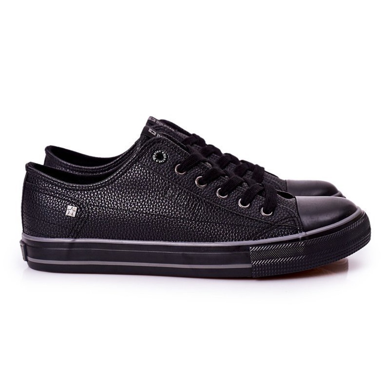 Sneakers da uomo in pelle Big Star II174002 Nere nero