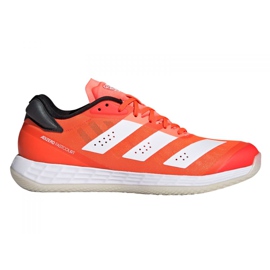 Scarpe indoor adidas Adizero FastCourt 2.0 M FZ4668 multicolore arancia