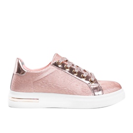 Sneakers rosa opache con suola Shift bianca