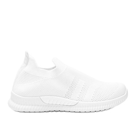 Scarpe sportive bianche slip-on infinity bianco