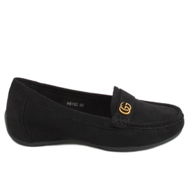 Nero Mocassini neri da donna H8192 Negro