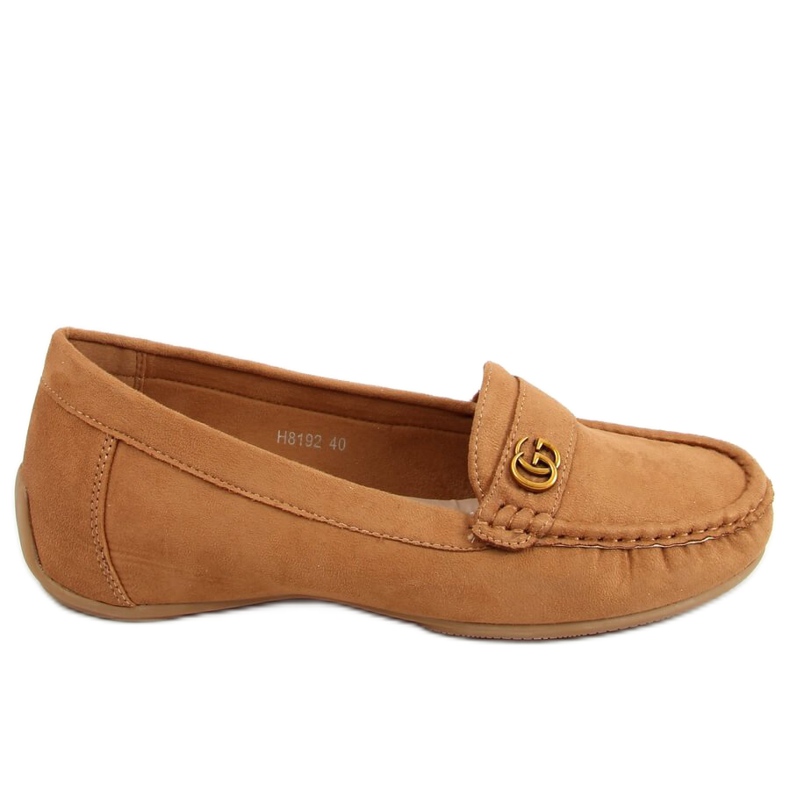 Mocassini da donna cammello H8192 Camel marrone