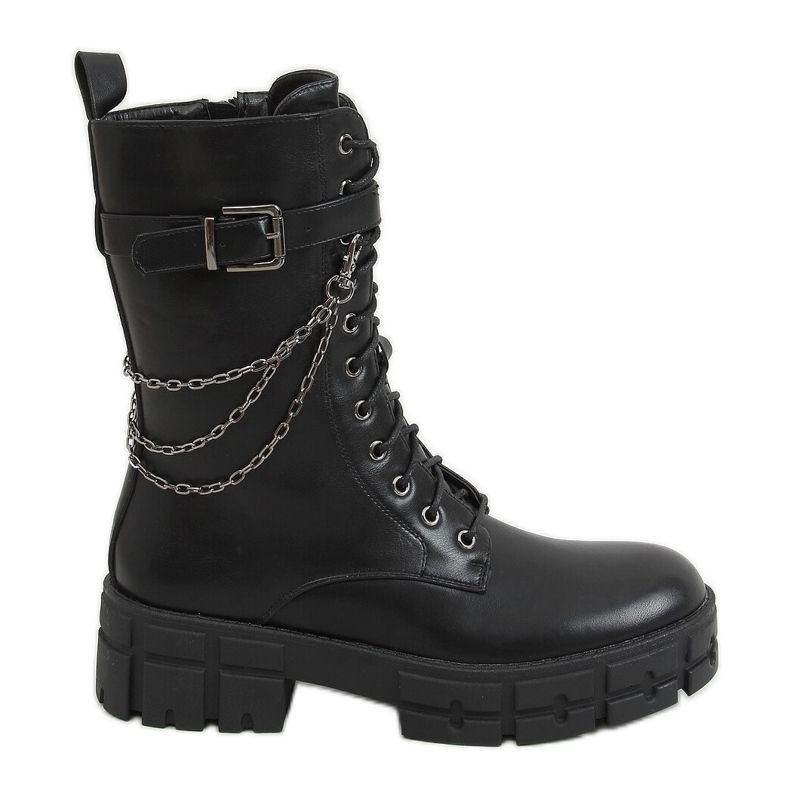 Lavoratori allacciati neri DA77P Black nero