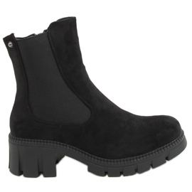 Stivaletti Chelsea neri da donna JJ03P Black nero
