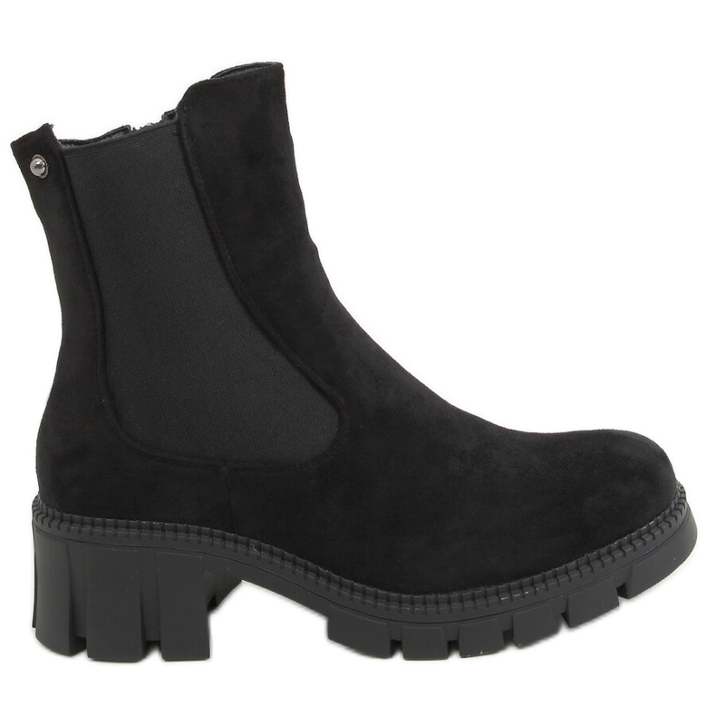 Stivaletti Chelsea neri da donna JJ03P Black nero