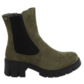 Stivaletti Chelsea verdi da donna JJ03P Green verde