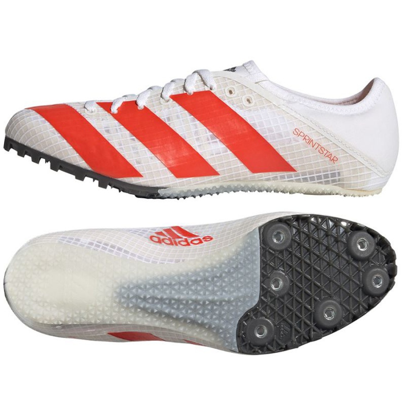 Scarpe, tacchetti per il running adidas Sprintstar W FY4121 bianca