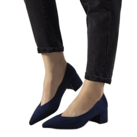 Décolleté blu navy sul post Floren