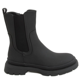 Stivali Jodhpur neri QT26P Nero