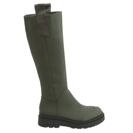 Stivali da equitazione da donna verdi QT27P Army Green verde
