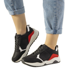 Sneakers nere con inserti Training rossi nero rosso