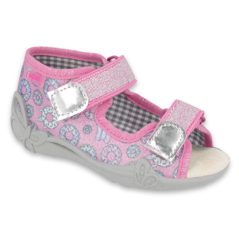 Scarpe per bambini Befado 242P106 rosa d'argento