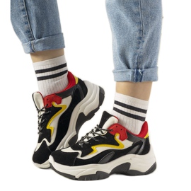 PA1 Sneakers nere su suola Monica alta nero
