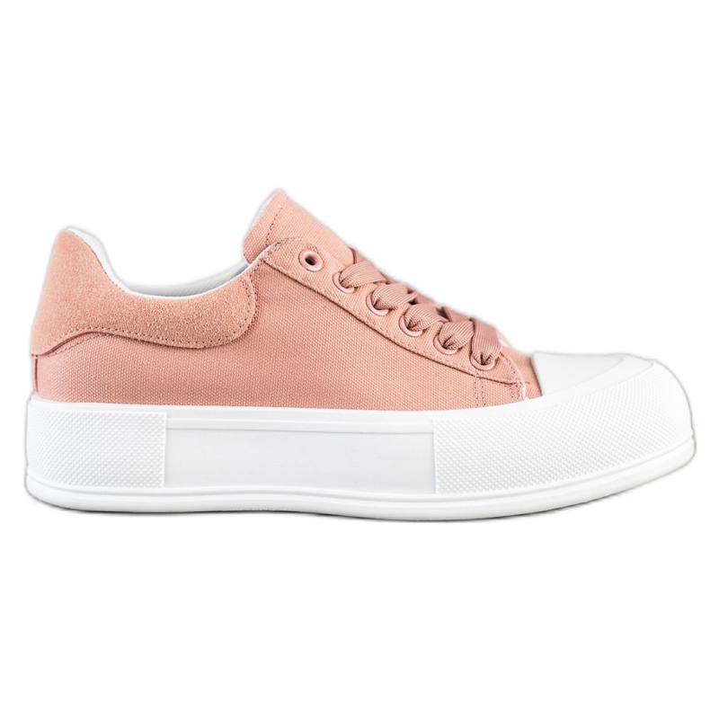 Goodin Sneakers classiche sulla piattaforma rosa
