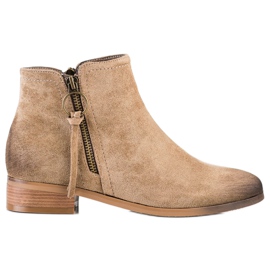 Vinceza Stivali Con Cerniera Decorativa Vicneza beige