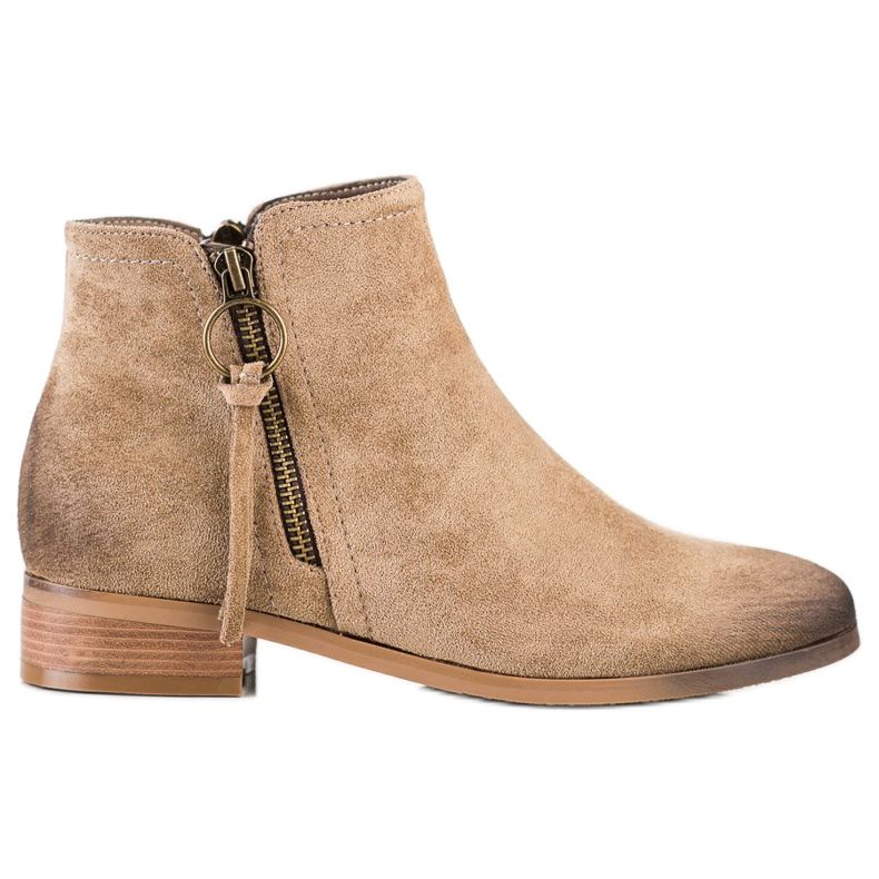 Vinceza Stivali Con Cerniera Decorativa Vicneza beige