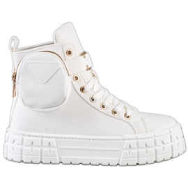 Goodin Sneakers Sulla Piattaforma Con Una Tasca bianca