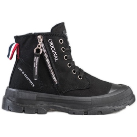 Goodin Sneakers Con Cerniera Decorativa nero