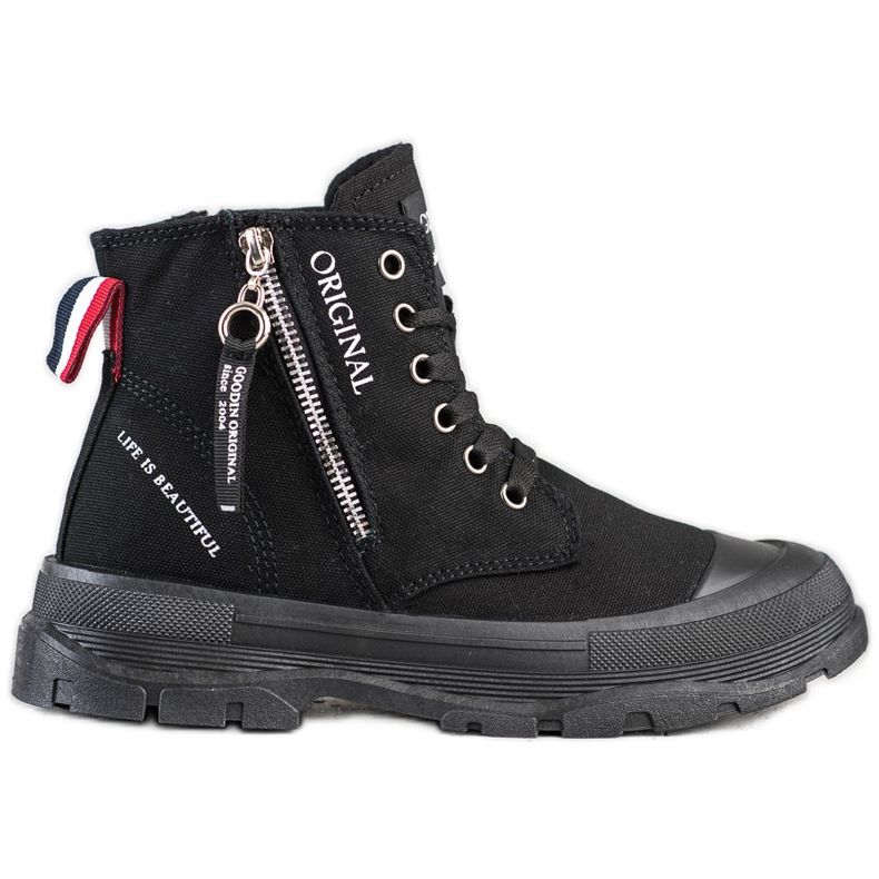 Goodin Sneakers Con Cerniera Decorativa nero