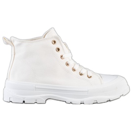 Goodin Sneakers alte bianche bianco
