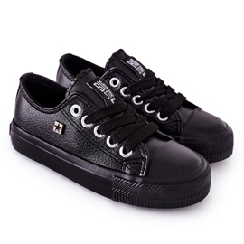 Sneakers in pelle per bambini Big Star FF374304 Nero