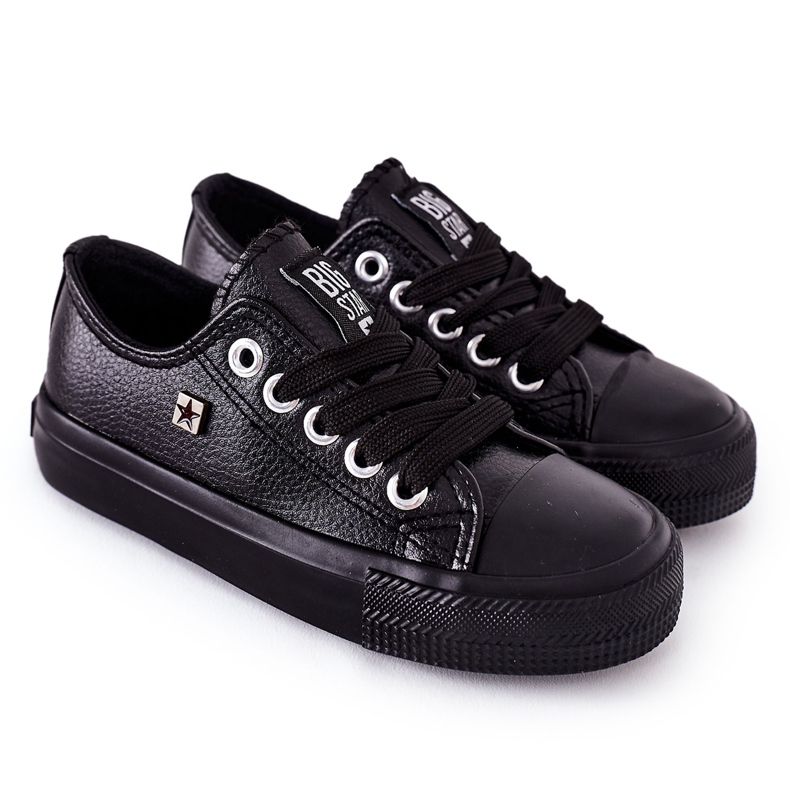 Sneakers in pelle per bambini Big Star FF374304 Nero