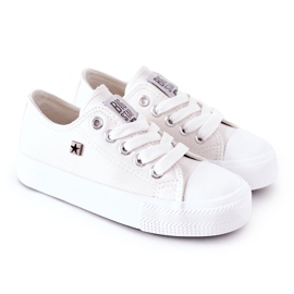 Sneakers in pelle per bambini Big Star FF374300 Bianco