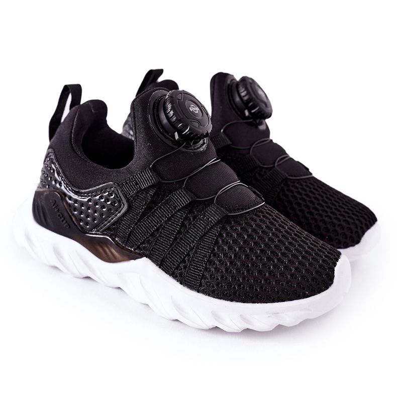 Scarpe Sportive Bambini Con Pomello ABCKIDS Nere nero