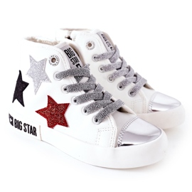 Sneakers Alte Per Bambini Con Cerniera Big Star II374029 Bianco bianca
