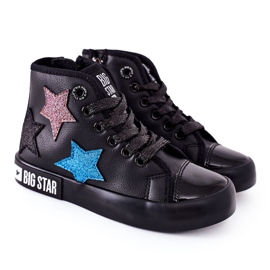 Sneakers Alte Per Bambini Con Cerniera Big Star II374028 Nere nero multicolore