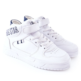 Scarpe Sportive per Bambini Big Star II374034 Bianche e Blu Navy bianco