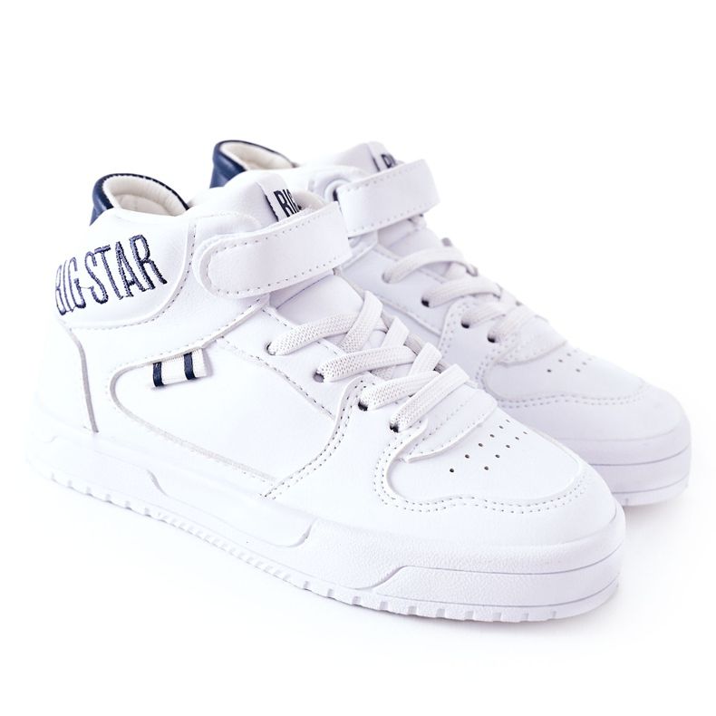 Scarpe Sportive per Bambini Big Star II374034 Bianche e Blu Navy bianca