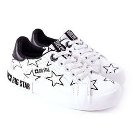 Sneakers in pelle per bambini Big Star II374001 Bianco bianca