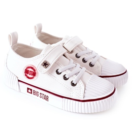 Sneakers in pelle per bambini Big Star II374040 Bianco bianca