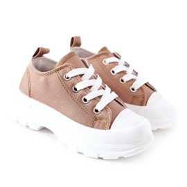 FR1 Sneakers Bambini Beige Travel Time